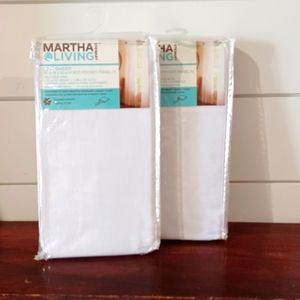 Martha Stewart Living, white, fine sheers. 60 in x 63 in.